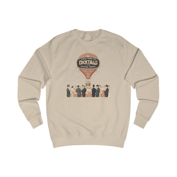 "meta_description": "Discover the stylish and comfortable Unisex Sweatshirt for cocktail parties. Perfect blend of cotton and polyester.",