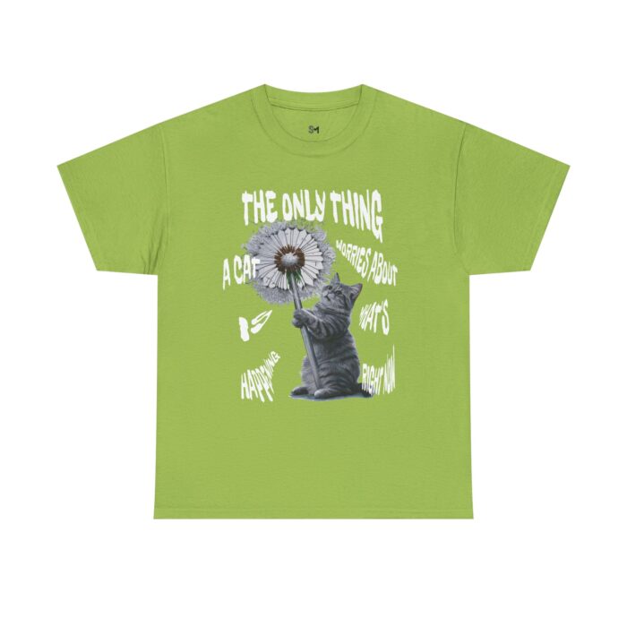 Cat worries Unisex Heavy Cotton Tee - Image 13