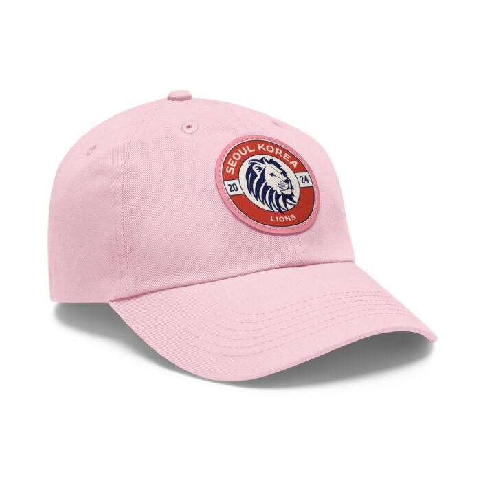 Seoul Korea Lions Hat with Leather Patch (Round) - Image 38