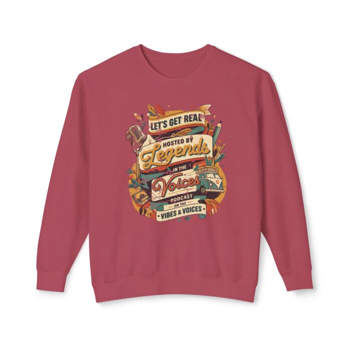 Let's get real Unisex Lightweight Crewneck Sweatshirt - Image 25