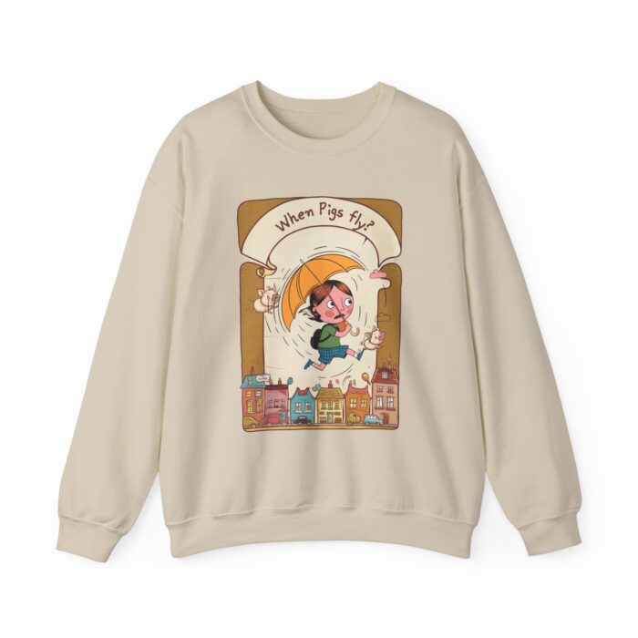When pigs fly? Unisex Heavy Blend™ Crewneck Sweatshirt - Image 5