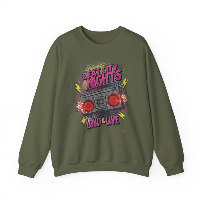 Beat city nights Unisex Heavy Blend™ Crewneck Sweatshirt - Image 9