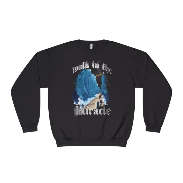 Walk in the miracle Unisex NuBlend® Crewneck Sweatshirt - Image 5