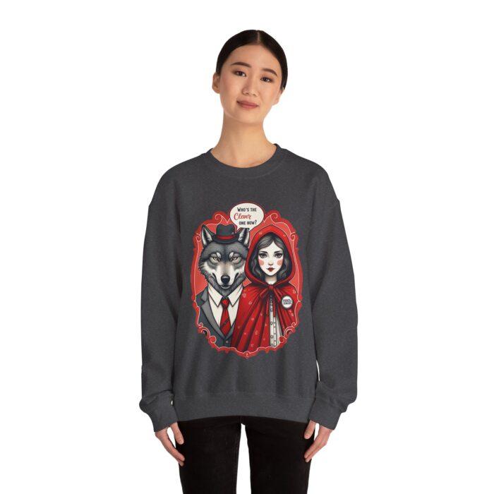 Who's the clever one Unisex Heavy Blend™ Crewneck Sweatshirt - Image 8