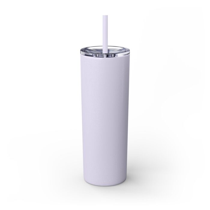 Paris Glitter Skinny Tumbler with Straw, 20oz - Image 11