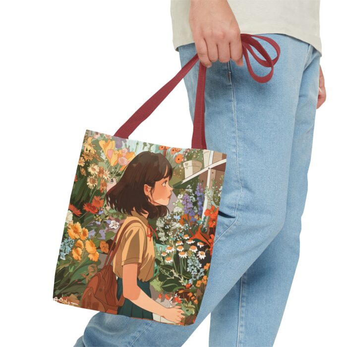 Girl and Flower Shop Tote Bag (AOP) - Image 15