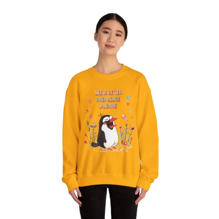 Life is better when you're laughing Unisex Heavy Blend™ Crewneck Sweatshirt - Image 16