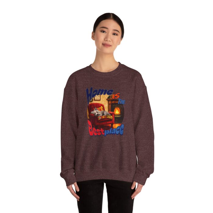 Home is the best place Unisex Heavy Blend™ Crewneck Sweatshirt - Image 8