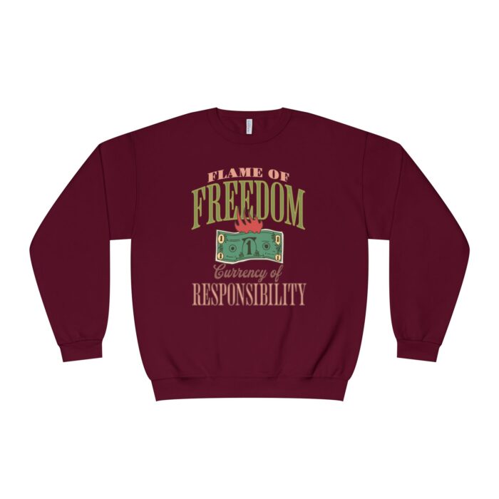 Currency of freedom Unisex NuBlend® Crewneck Sweatshirt - Image 45