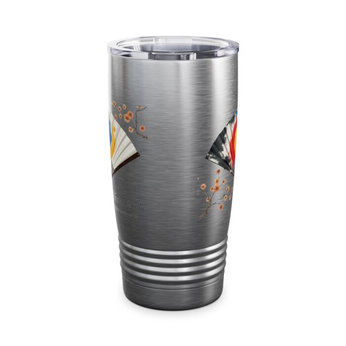 Korean traditional fan Ringneck Tumbler, 20oz - Image 7
