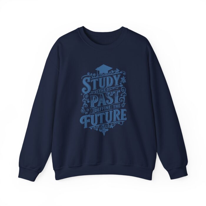 Study the past define the future Unisex Heavy Blend™ Crewneck Sweatshirt - Image 5