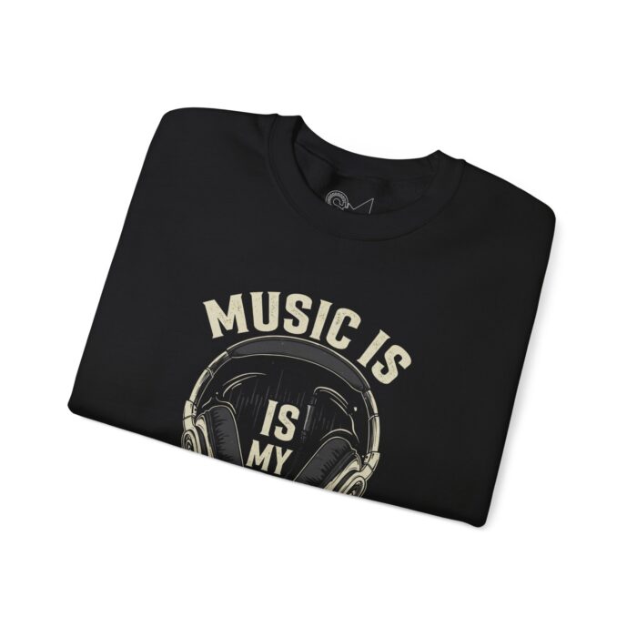 Music is my life Unisex Heavy Blend™ Crewneck Sweatshirt - Image 3