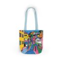 The hillside village in Korea Canvas Tote Bag, 5-Color Straps
