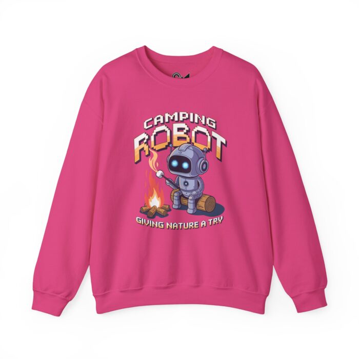 Camping robot Unisex Heavy Blend™ Crewneck Sweatshirt - Image 49