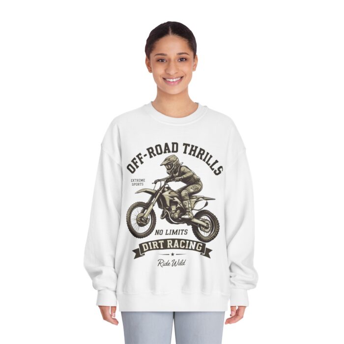 Off-road thriller Unisex DryBlend® Crewneck Sweatshirt - Image 3