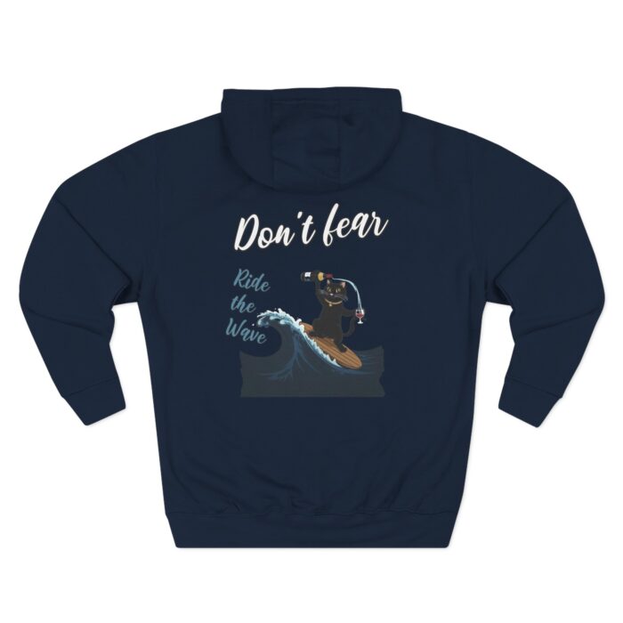 Ride with wave Three-Panel Fleece Hoodie - Image 18