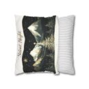 Silent night Faux Suede Square Pillowcase