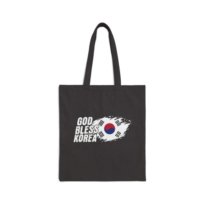 God bless Korea Cotton Canvas Tote Bag - Image 5