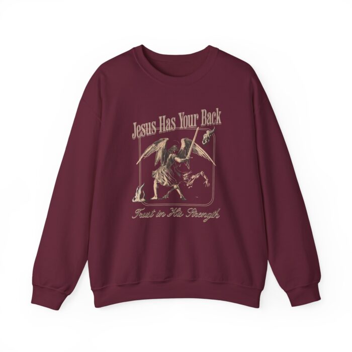Jeseu has your back Unisex Heavy Blend™ Crewneck Sweatshirt - Image 5