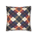 Warm Harvest Argyle Spun Polyester Square Pillowcase