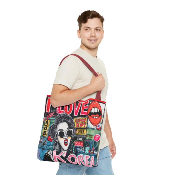 I love Korea Tote Bag (AOP) - Image 23