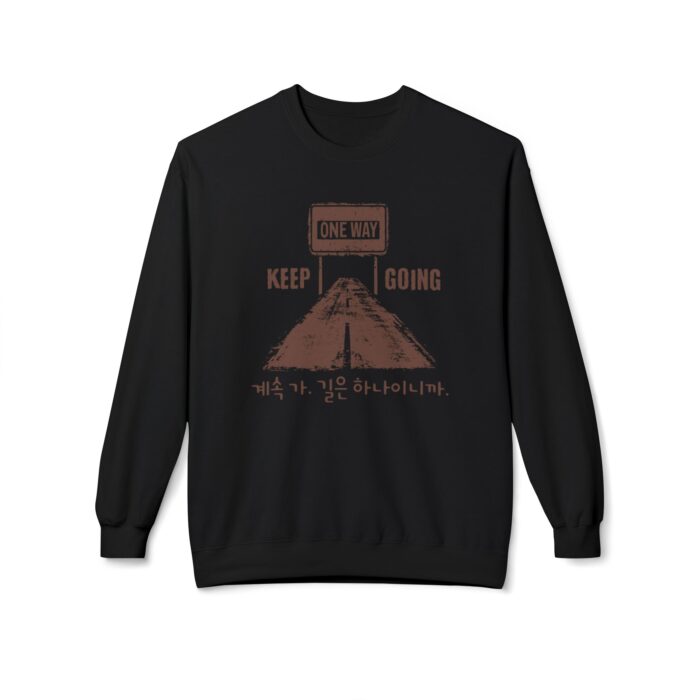 One way, keep going II Unisex Midweight Softstyle Fleece Crewneck Sweatshirt - Image 5