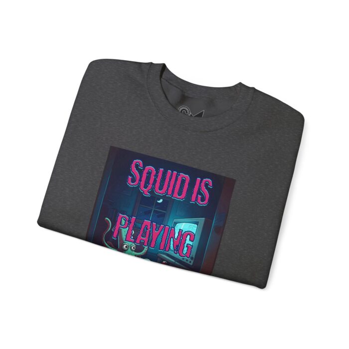 Squid is playing a game Unisex Heavy Blend™ Crewneck Sweatshirt - Image 11