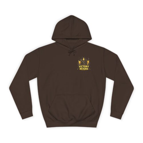 "meta_description": "Shop the Victory reigns Unisex Hoodie for cozy style and practicality.",