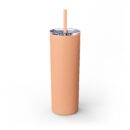 Paris Glitter Skinny Tumbler with Straw, 20oz