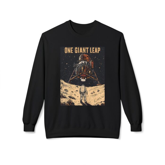 One giant leap Unisex Midweight Softstyle Fleece Crewneck Sweatshirt - Image 5