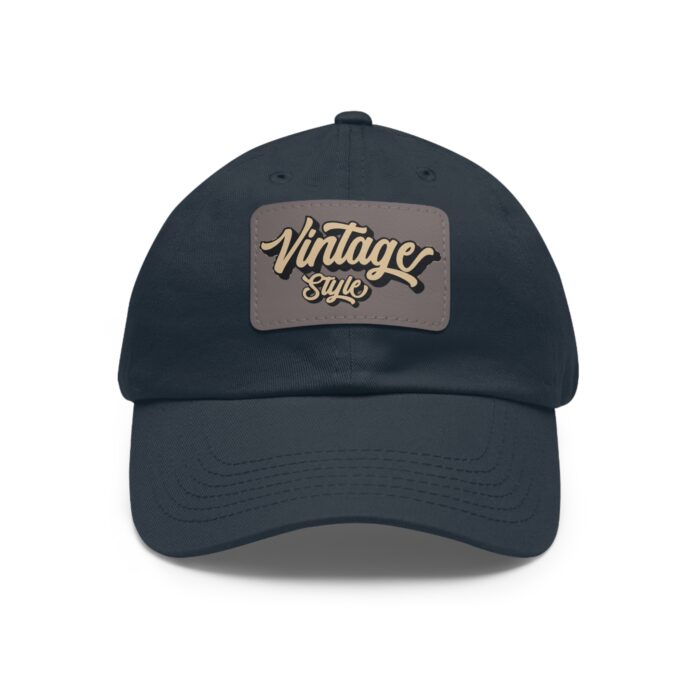 Vintage style Hat with Leather Patch (Rectangle) - Image 41