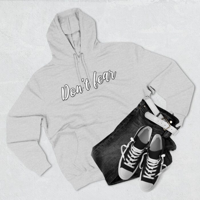 Ride with wave Three-Panel Fleece Hoodie - Image 3