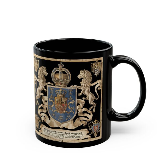 Royal heritage Black Mug (11oz, 15oz) - Image 3