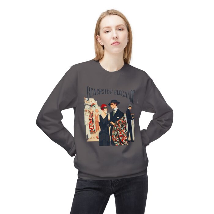 Beachside elegance Unisex Midweight Softstyle Fleece Crewneck Sweatshirt - Image 15