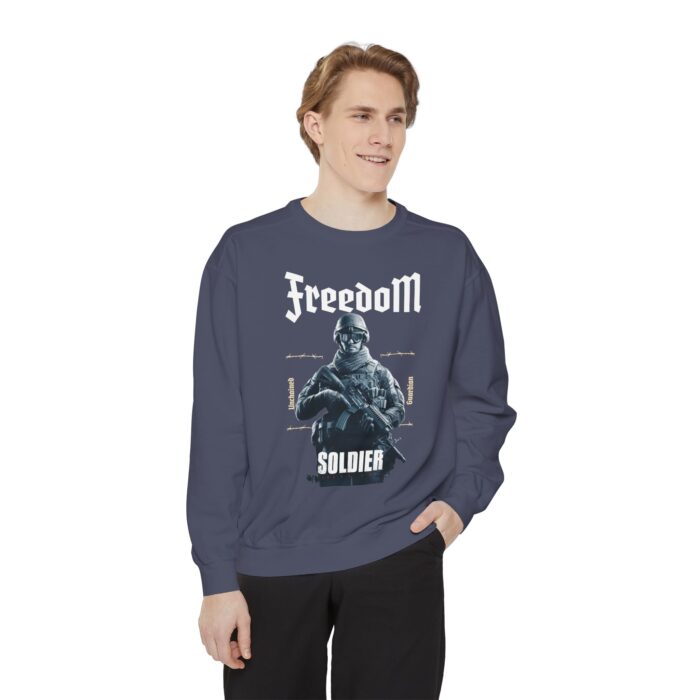 Freedom Soldier Unisex Garment-Dyed Sweatshirt - Image 11