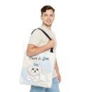 Paws & Love Dog Tote Bag - Cute Pet Lover's Carryall
