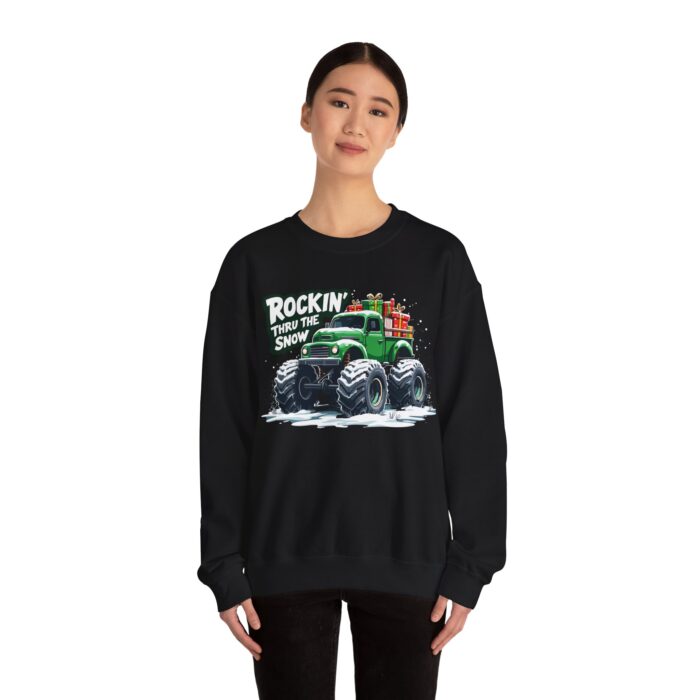 ROCKIN' THRU THE SNOW Unisex Heavy Blend™ Crewneck Sweatshirt - Image 4