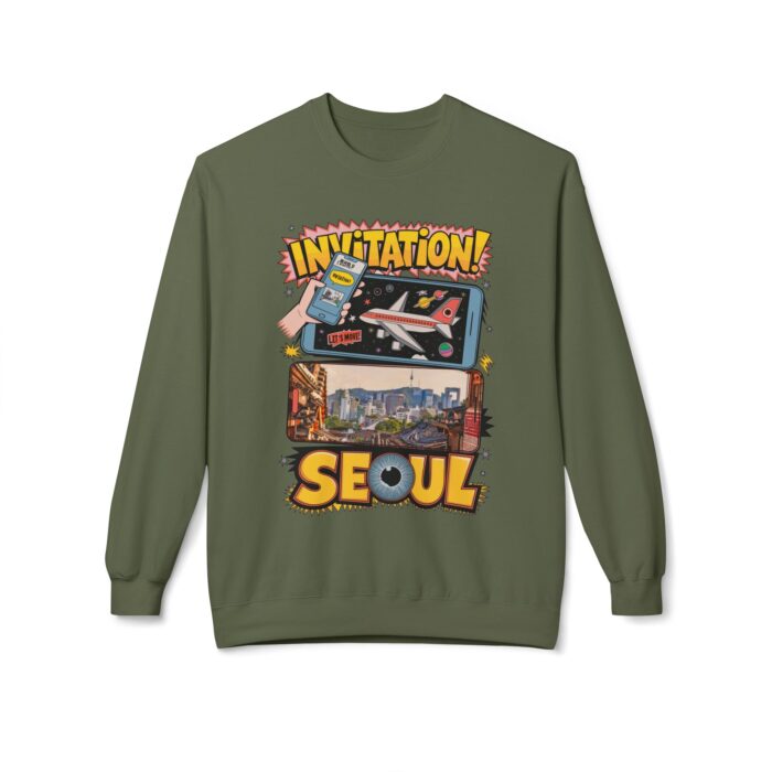 Invitation Seoul Unisex Midweight Softstyle Fleece Crewneck Sweatshirt - Image 17