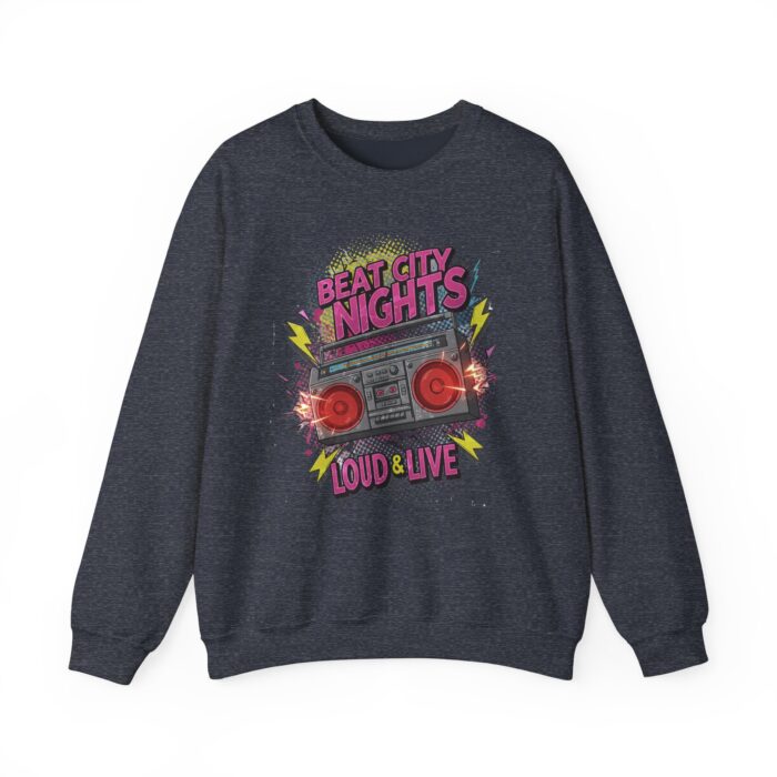 Beat city nights Unisex Heavy Blend™ Crewneck Sweatshirt - Image 17