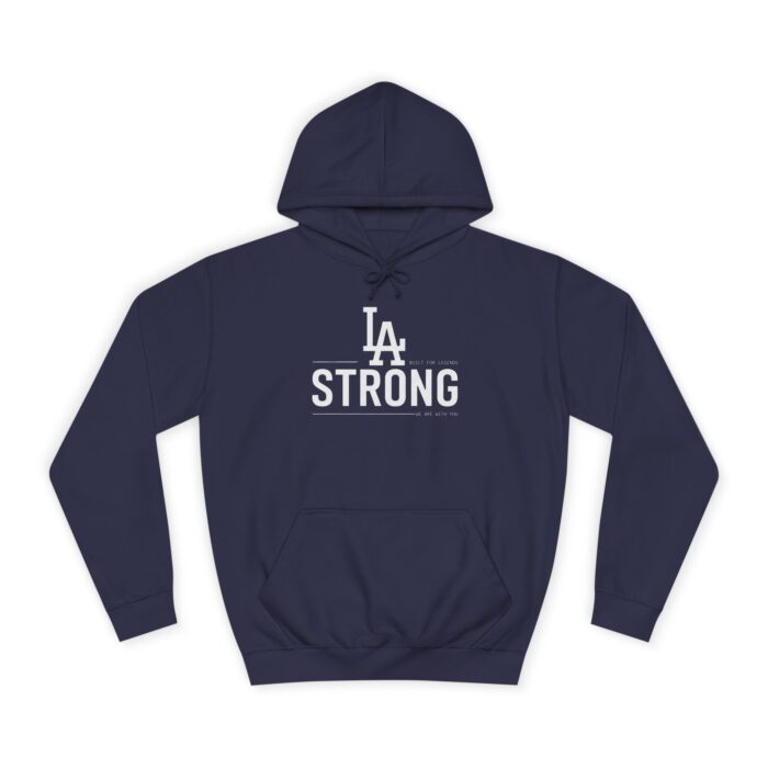 LA STRONG Unisex College Hoodie - Image 9