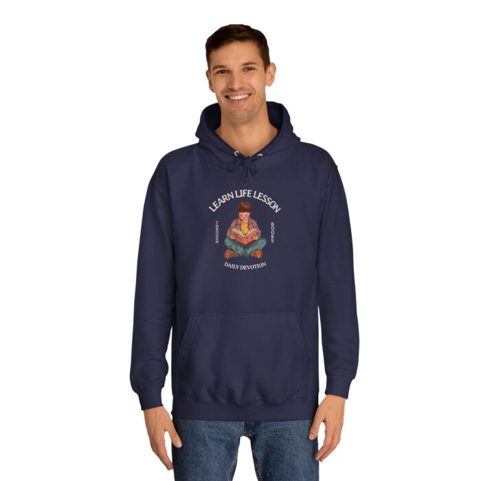 Through books Unisex College Hoodie - Image 23