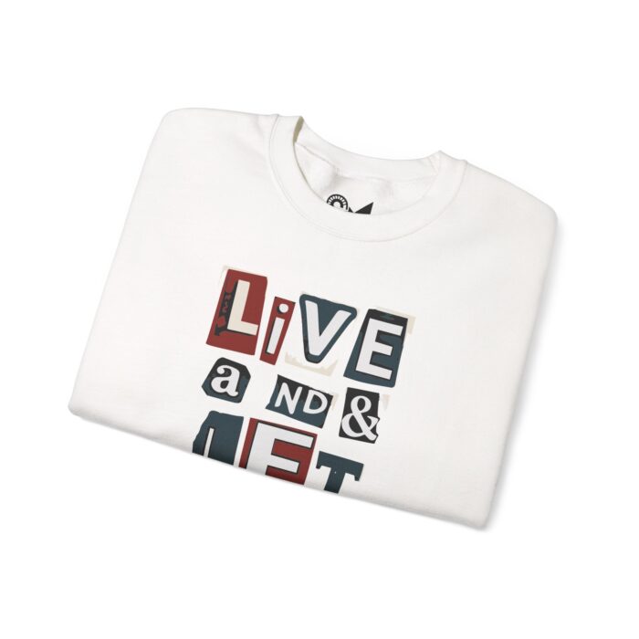 Live and let go Unisex Heavy Blend™ Crewneck Sweatshirt - Image 3