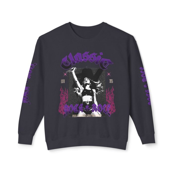 Classic Rock Unisex Lightweight Crewneck Sweatshirt - 2025 Concert Vibes