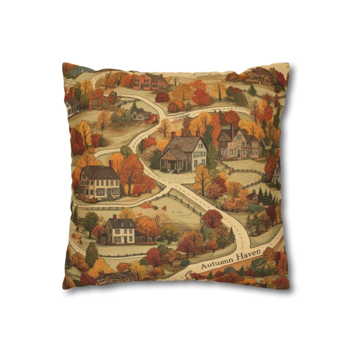 Map of Memories Spun Polyester Square Pillowcase - Image 3