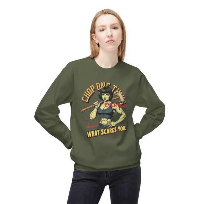CHOP ONE THING Unisex Midweight Softstyle Fleece Crewneck Sweatshirt - Image 11