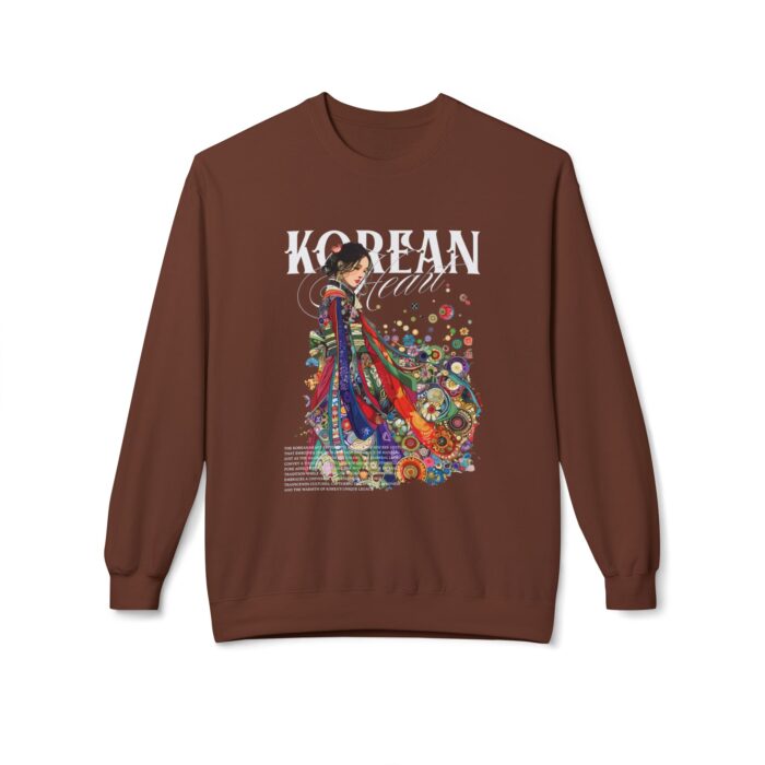 Korean heart Unisex Midweight Softstyle Fleece Crewneck Sweatshirt