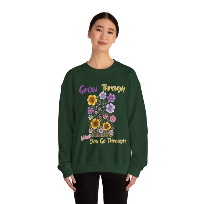 Grow Through What You Go Through Unisex Heavy Blend™ Crewneck Sweatshirt - Image 8