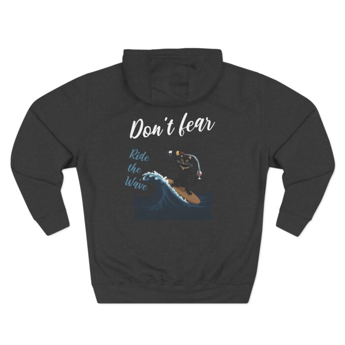 Ride with wave Three-Panel Fleece Hoodie - Image 6