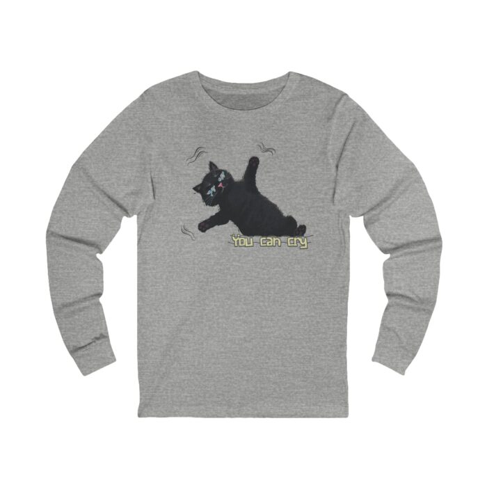 You can cry Unisex Jersey Long Sleeve Tee - Image 7