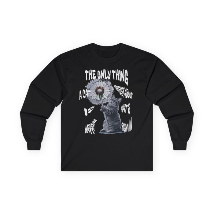 A cat worries about Unisex Ultra Cotton Long Sleeve Tee